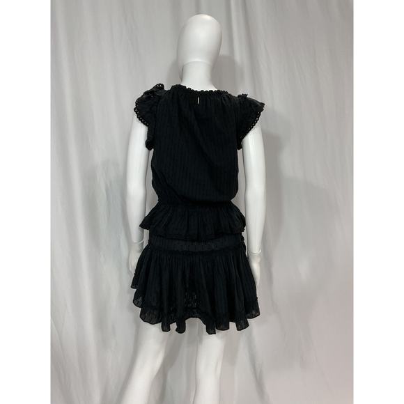 Misa Los Angeles 'Lilian' Black Lace Trim Dress Size XS - Picture 3 of 5